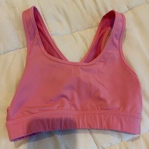 Alphalete sports bra candy pink, size small